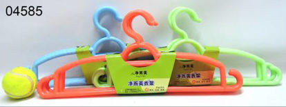 Imagen de PERCHA PLASTICA CELESTE ROSA VERDE SALMON 1.25